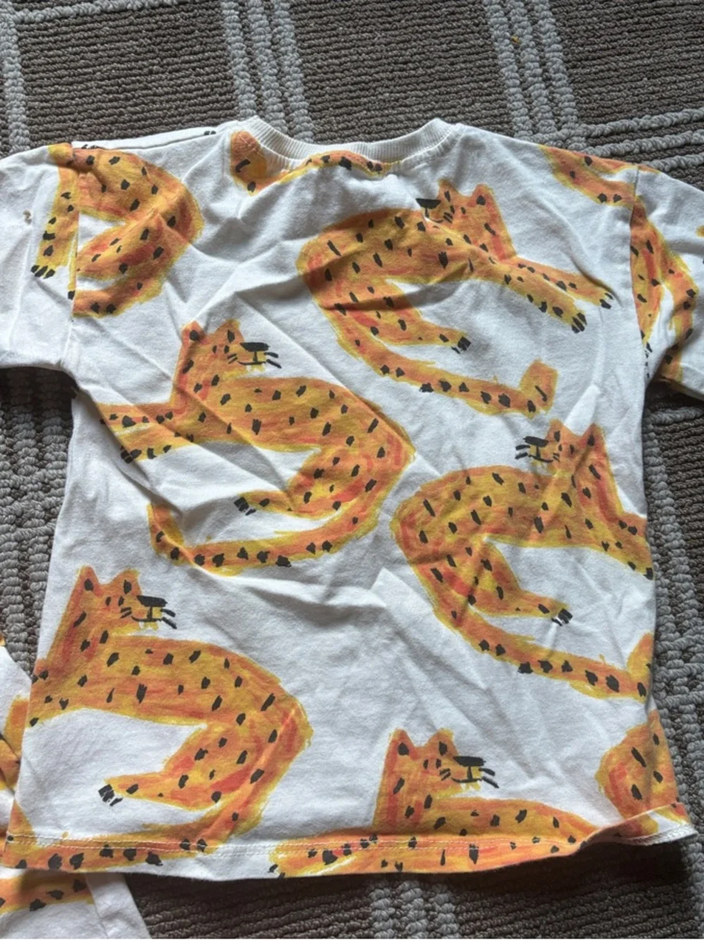 Zara Kids Toddler Boys size 5 Matching Tiger-Print Shorts Set